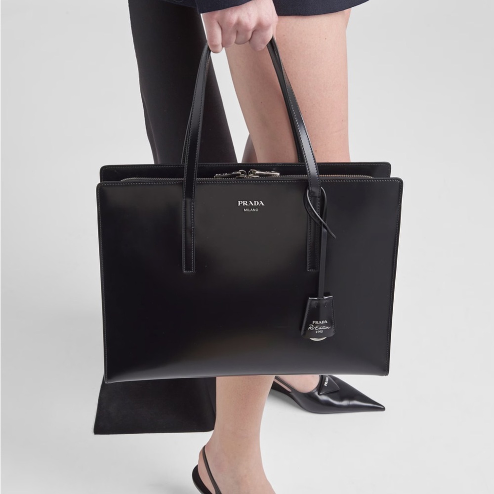 NEW Prada Large Spazzolato Re-Edition 1995 Large Tote
